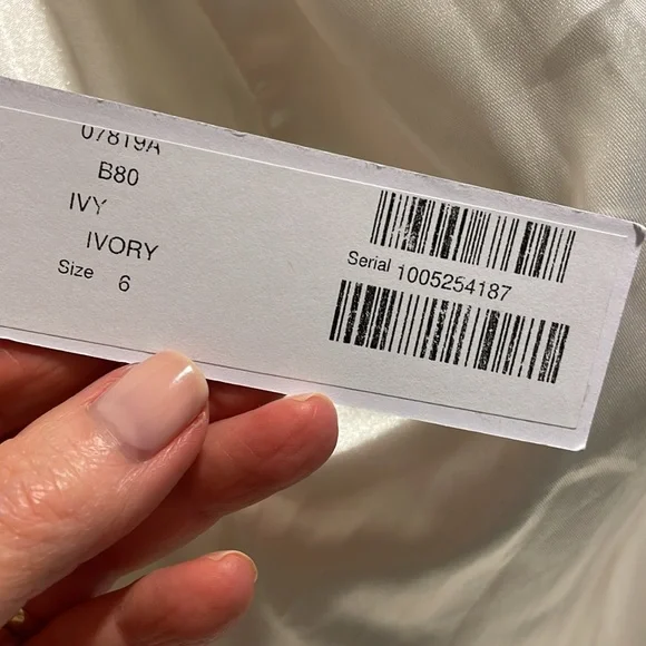 NWT Jovani ivory sleeveless sheath dress # 07819 size 6 - Picture 8 of 14